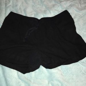 Black old navy linen shorts with drawstring
